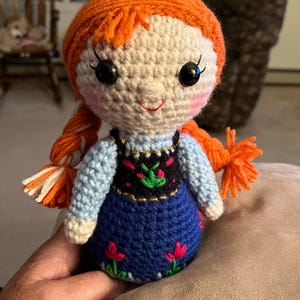 Anna inspired amigurumi doll image 2
