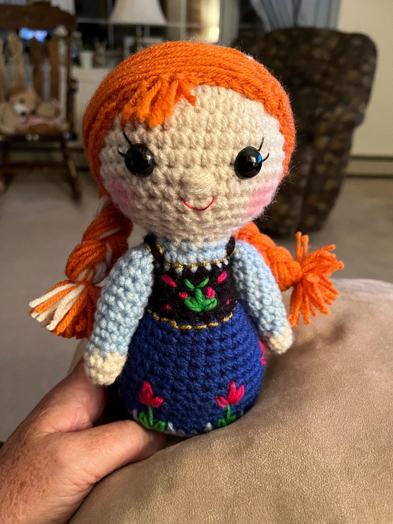 Anna inspired amigurumi doll image 2