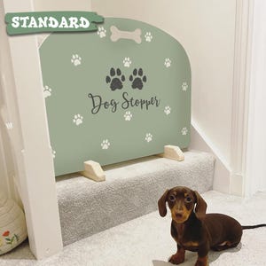 Personalised Dog Stopper: Standard Stair Barrier, Pet Gate