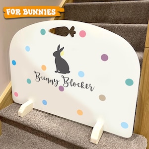 Bunny Blocker/ Rabbit Stopper - Stair Gate/Door Stopper - Customisable