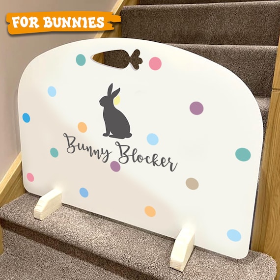 Bunny Blocker/ Rabbit Stopper - Stair Gate/Door Stopper - Customisable