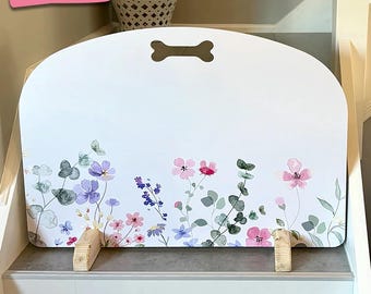 Floral Meadow Dog Stopper: Stair Gate Puppy Barrier
