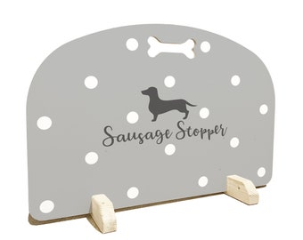 Sausage Stopper (Standard) - Spotty - Stair Gate/Door Stopper/Dog Barrier (Customisable) Free Personalisation