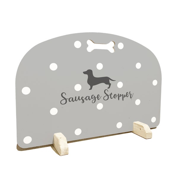 Sausage Stopper (Standard) - Spotty - Stair Gate/Door Stopper/Dog Barrier (Customisable) Free Personalisation