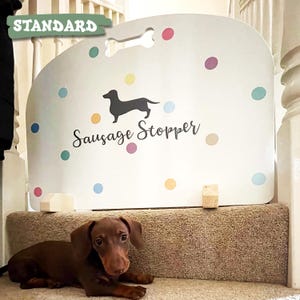 Custom Dog Gate: Personalised Sausage Dog Stopper