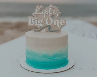 Big One Geburtstag | Surfer-Geburtstag | Erster Geburtstag | Jungen Geburtstag | Mädchen Geburtstag | Kuchendeckel | Geburtstagskuchen | Personalisierter Cake Topper