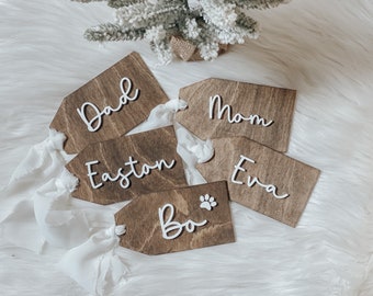 Stocking Tags | Christmas Stocking Tag | Name Tags | Christmas Decor | Christmas | Stockings | Custom Name Tag | Wooden Tags | Gifts