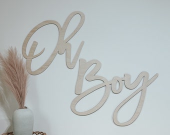 Oh Boy Backdrop | Oh boy cutout | Baby shower Prop | Henge Wall sign  | Backdrop | Oh baby Decor | Baby Shower back drop | Wood