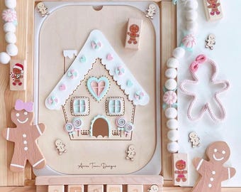 Flisat gingerbread house Insert | Flisat Insert | IKEA Table | Montessori | Educational Toy | Preschool | Homeschool | learning tools