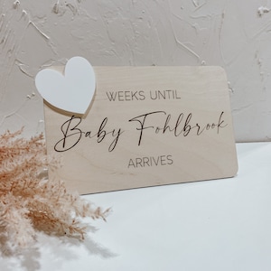 Baby countdown | Due Date Countdown | Pregnancy | Milestones | baby announcement | pregnancy gift | baby shower gift