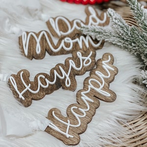 Stocking Tags | Christmas Stocking Tag | Name Tags | Christmas Decor | Christmas | Stockings | Custom Name Tag | Wooden Tags | Gifts