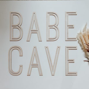 Babe Cave Sign | Playroom Decor | Nursery Decor | Word Signs | Kids Decor | babe cave decor | Girls Room Sign | girls Room | nursery