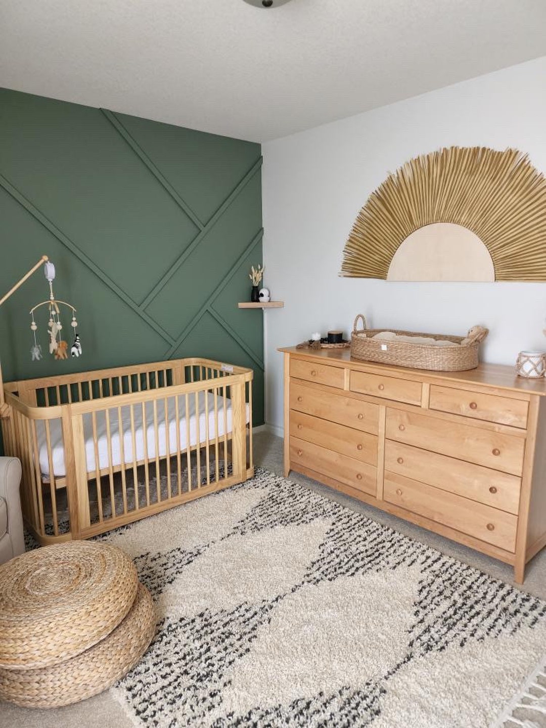 Large Raffia Wall Decor Large Wall Decor Statement Wall Decor Boho Wall