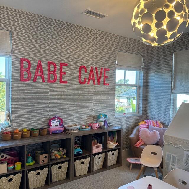 Beach Babe Cave Wooden Bead Garland - Bohemian Nursery Wall Decor, Kids Room Hanging, Daycare Decoration - View #9