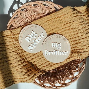 Big brother sign | big sister sign | pregnancy announcement sign | new sibling | pregnancy | baby name sign | photo prop | newborn photo |