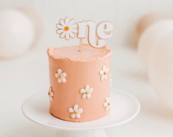 Flower Cake Topper | Hippie | Flower Power | Personalized Cake Topper | Party Decor | Name Cake Topper | boho Cake Topper
