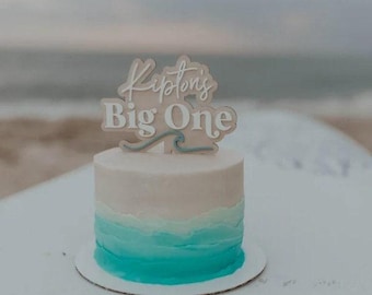 Big One birthday | Surf Birthday | First Birthday | Boys Birthday | Girls Birthday | Cake topper | Birthday Cake | Personalized Cake topper