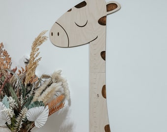 Giraffe Growth Chart | Wooden Growth Chart | Wooden Nursery Decor | Height chart for Kids Personalized growth chart | Personalized Ruler