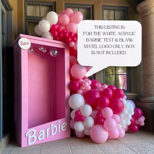 Barbie Text | Wood Barbie word Cutout | Backdrop Decor | photo backdrop decor | photo | Barbie | Barbie party | Barbie Birthday | girls