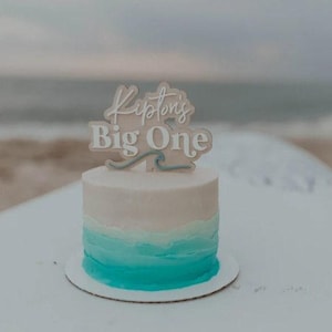 Big One birthday | Surf Birthday | First Birthday | Boys Birthday | Girls Birthday | Cake topper | Birthday Cake | Personalized Cake topper
