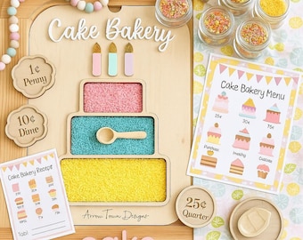 Flisat Cake Insert | Flisat Insert | IKEA Table | Montessori | Educational Toy | Preschool | Homeschool | learning tools | Bakery | Toy