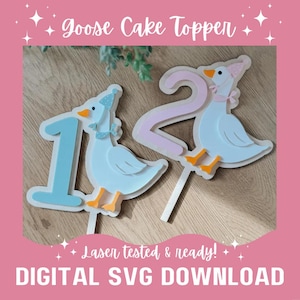 2つのおかしなケーキトッパーSVG | レーザーファイル | Gloforge | ケーキトッパー | Glowforge ファイル | Glowforge SVG | レーザーカットファイル | テスト済み | 中小企業