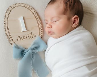 Kamienie milowe inspirowane stylem vintage | kamień milowy dziecka | miesięczny kamień milowy | spersonalizowany znak dla dziecka | ogłoszenie o narodzinach | baby shower | koronka na narodziny dziecka