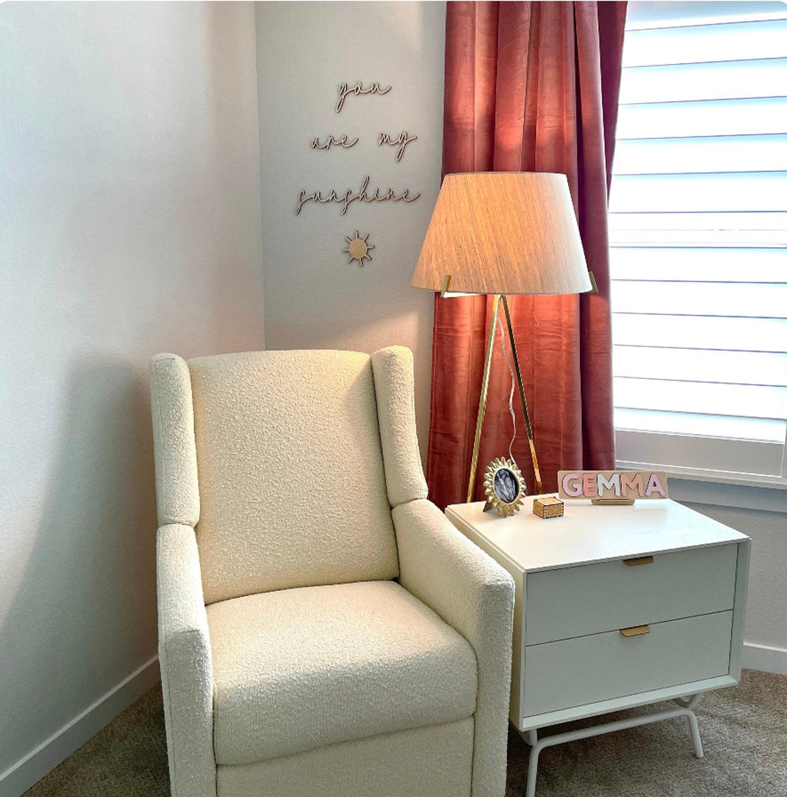 You Are My Sunshine Decal | Wood Wall Decor | Nursery Wall Decor ...