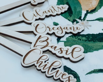 Herb Garden Markers | Garden Stakes | Plant Markers | Gardening | Indoor Garden | Herb Garden | Garden Accessories | Plants