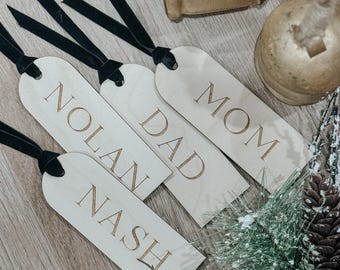 Stocking Tags | Christmas Stocking Tag | Name Tags | Christmas Decor | Christmas | Stockings | Custom Name Tag | Wooden Tags | Gifts