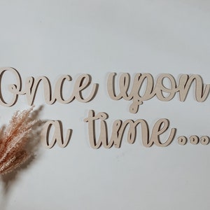 Once upon a time | Wall decal | 3D Wall Decal | Kids Bedroom Decor | Organization | Book Storage | Office Decor | Playroom Decor | Nursery