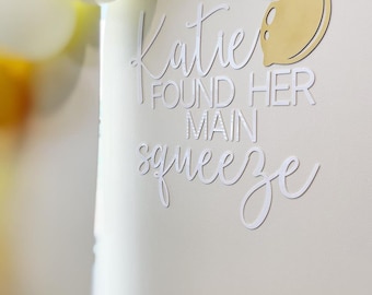 Main Squeeze Bridal Shower | Custom Backdrop sign | Custom text Words | Party Backdrop | Wedding Backdrop | Shower Backdrop | Personalized