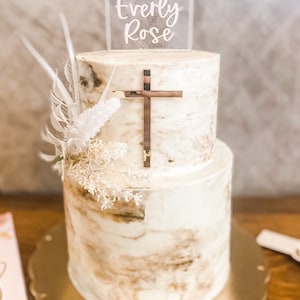 Baptism cake topper | Cake Topper | Baptism Party  | Cake Topper | Modern Cake topper| Arched Decor | Boho Party