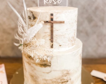Baptism cake topper | Cake Topper | Baptism Party  | Cake Topper | Modern Cake topper| Arched Decor | Boho Party