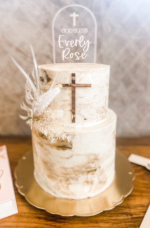 Baptism cake topper | Cake Topper | Baptism Party  | Cake Topper | Modern Cake topper| Arched Decor | Boho Party