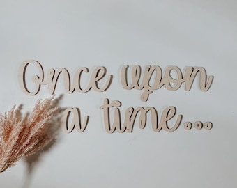 Once upon a time | Wall decal | 3D Wall Decal | Kids Bedroom Decor | Organization | Book Storage | Office Decor | Playroom Decor | Nursery