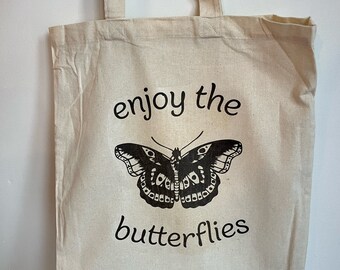 Enjoy the butterflies | Harry Styles x Daniel Ricciardo tote bag