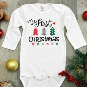 My First Christmas Baby Bodysuit