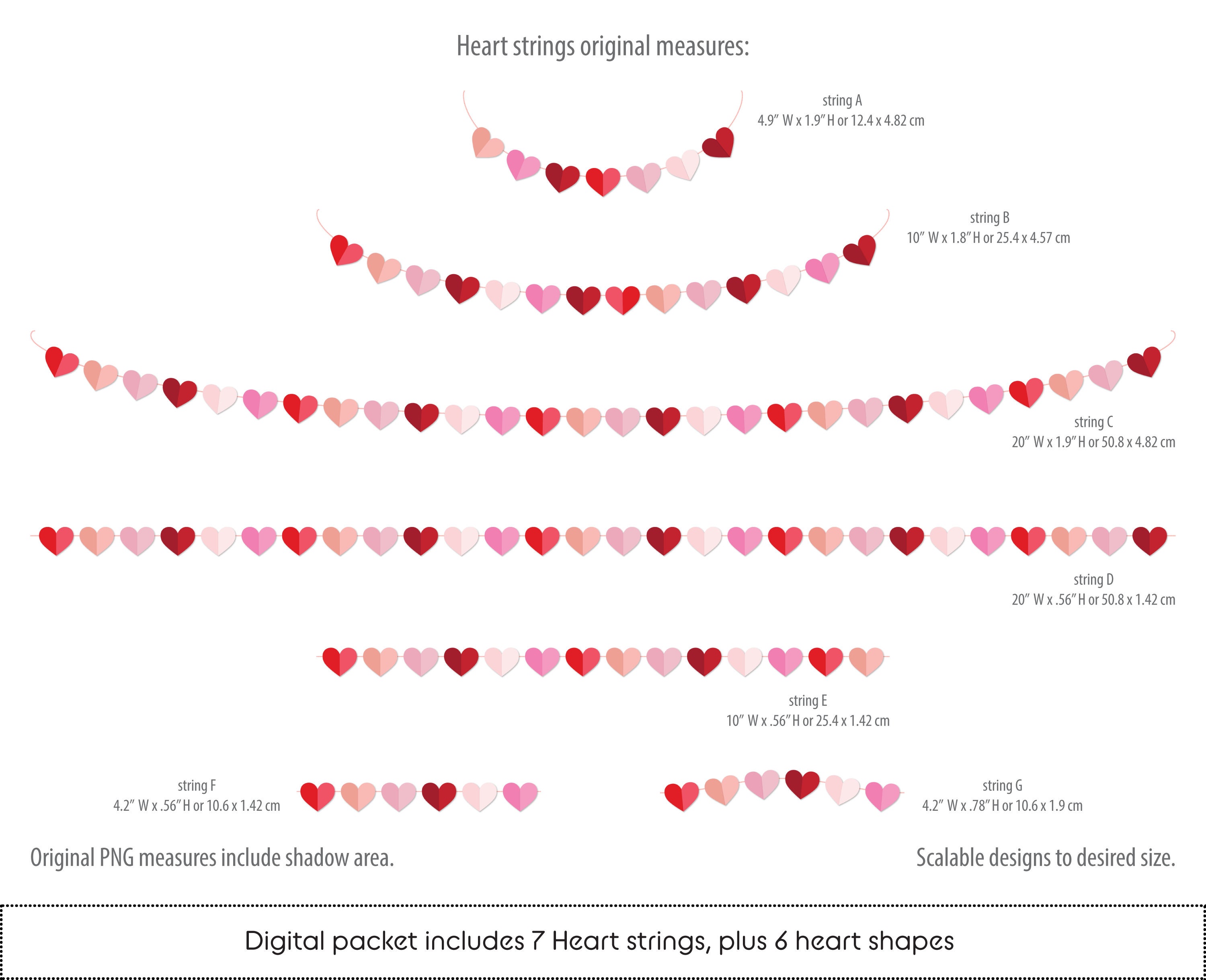 Craft Supplies & Tools Valentine heart strings clipart Valentine heart ...