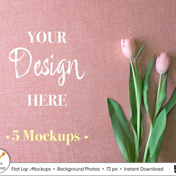 Flat Lay Mockup Bundle, Background Photos, Easter Mockup, Flatlay Backdrop, Minimal, Product Background, Romantic Background, Spring Mockup