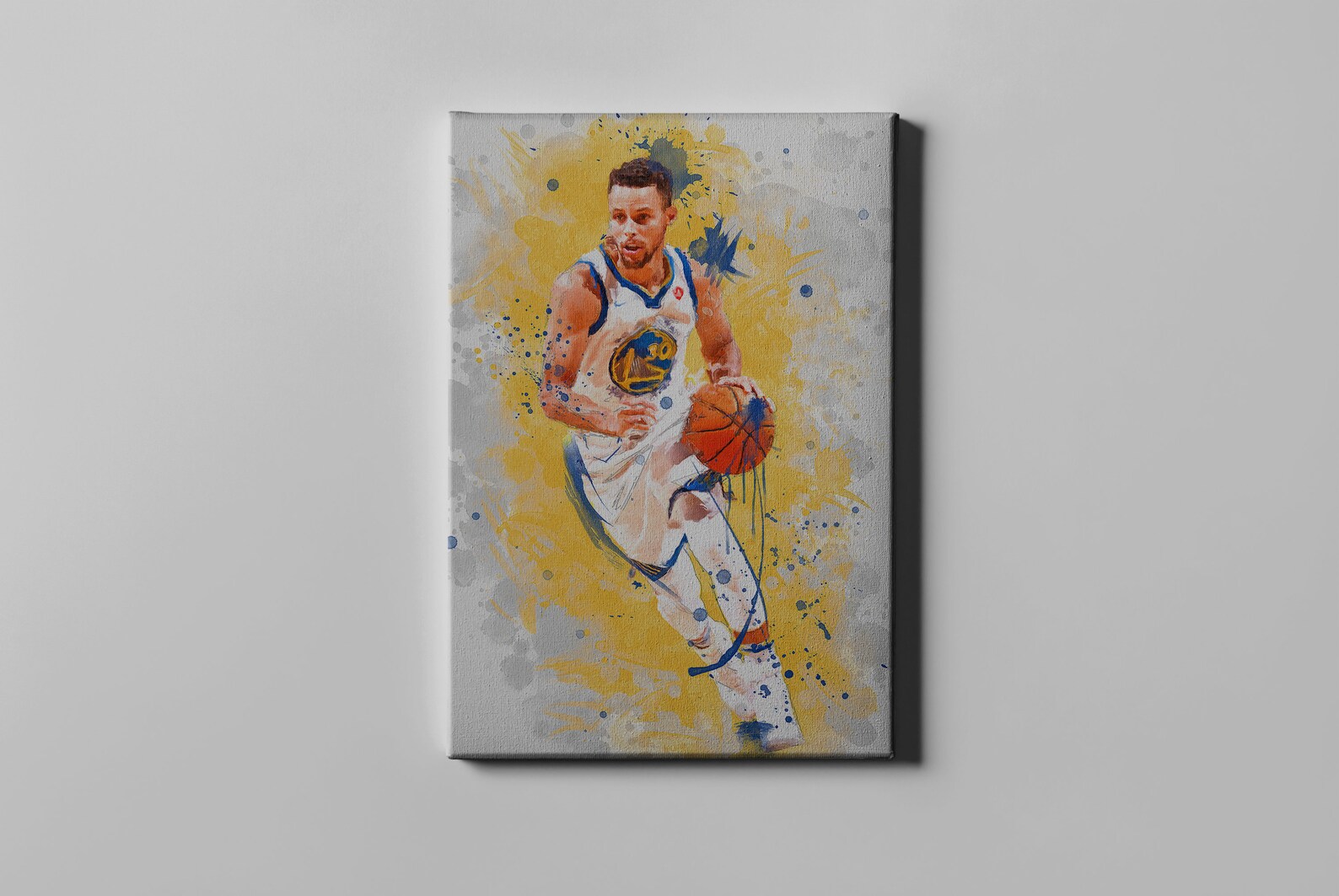 Steph Curry Canvas sports NBA wall art poster and canvas home Etsy