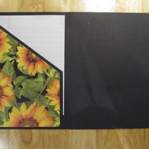 Sunflower Jr. Legal Notepad Holder Magnetic Closure Notepad NOT Included image 2