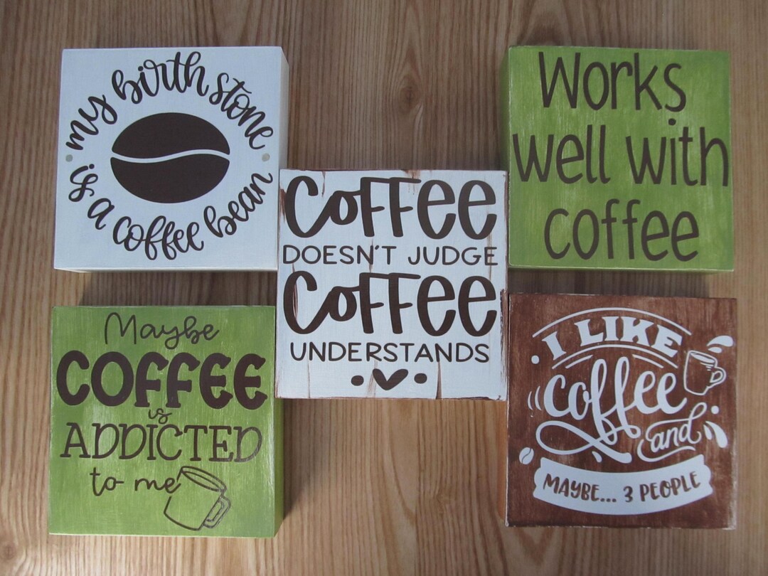 Coffee Machine Sign Fun Sign Funny Coffee Signs: Snarky Office Decor, Funny Coffee Bar Art, Square ...