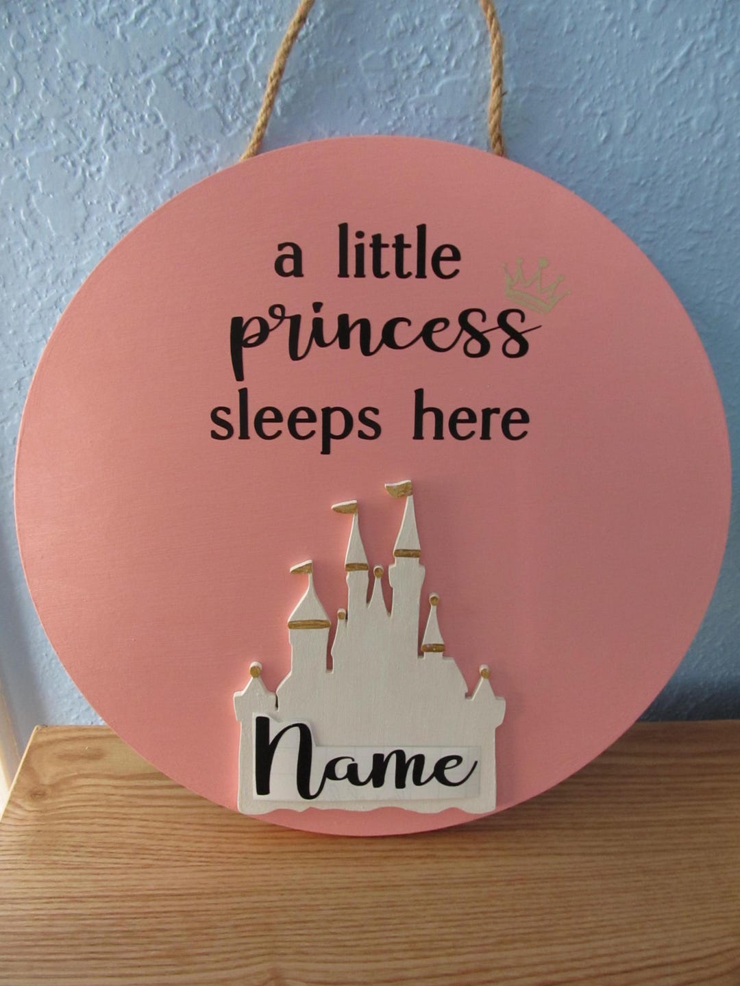 Princess Room Loading Sign Personalized Sleeping Princess Door Sign: Castle With Name for Little ...