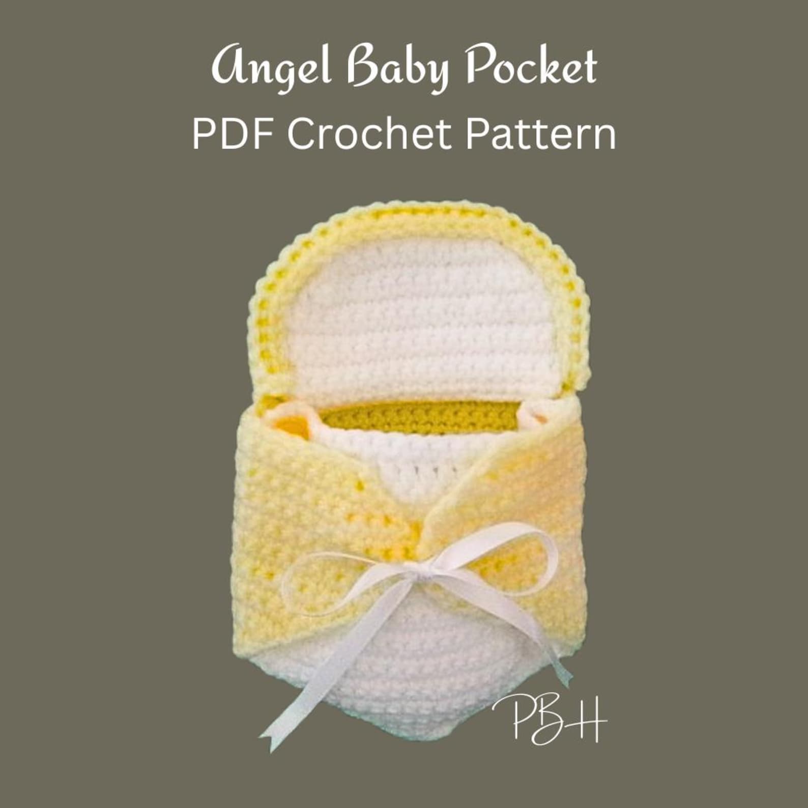 ANGEL BABY Pocket Crochet Pattern, Pattern for Charity for Miscarried ...