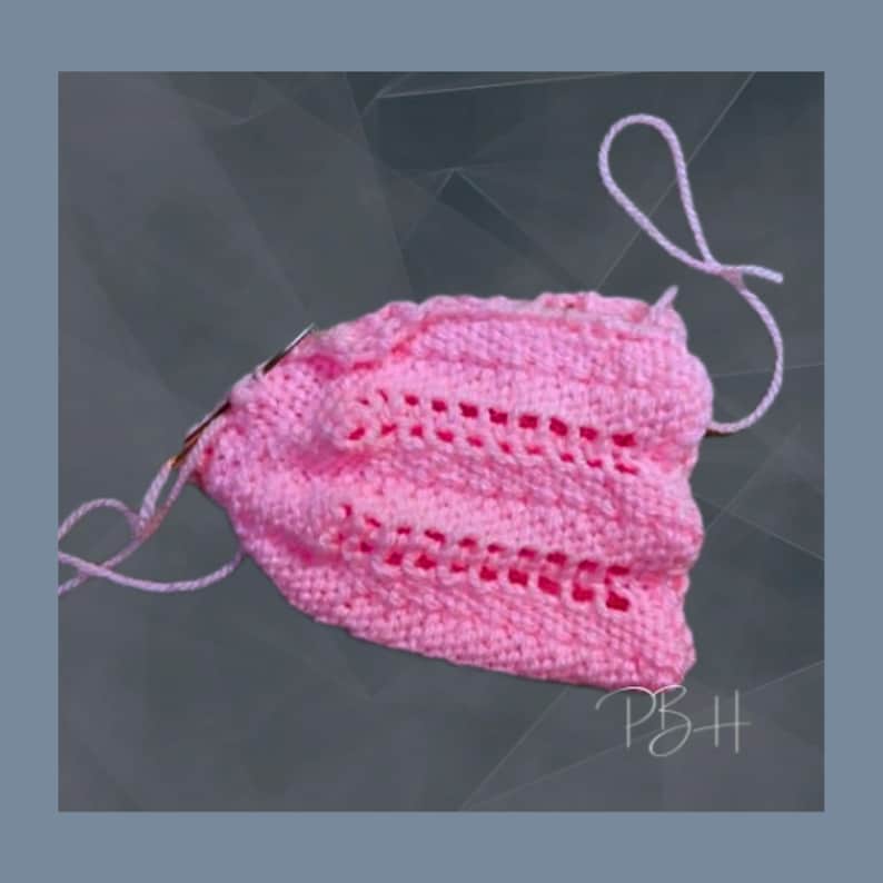 Stickmönster för Lacy Baby Hat, mössa för nyfödda flickor med för tidigt för tidigt tillstånd (PDF-nedladdning) bild 10