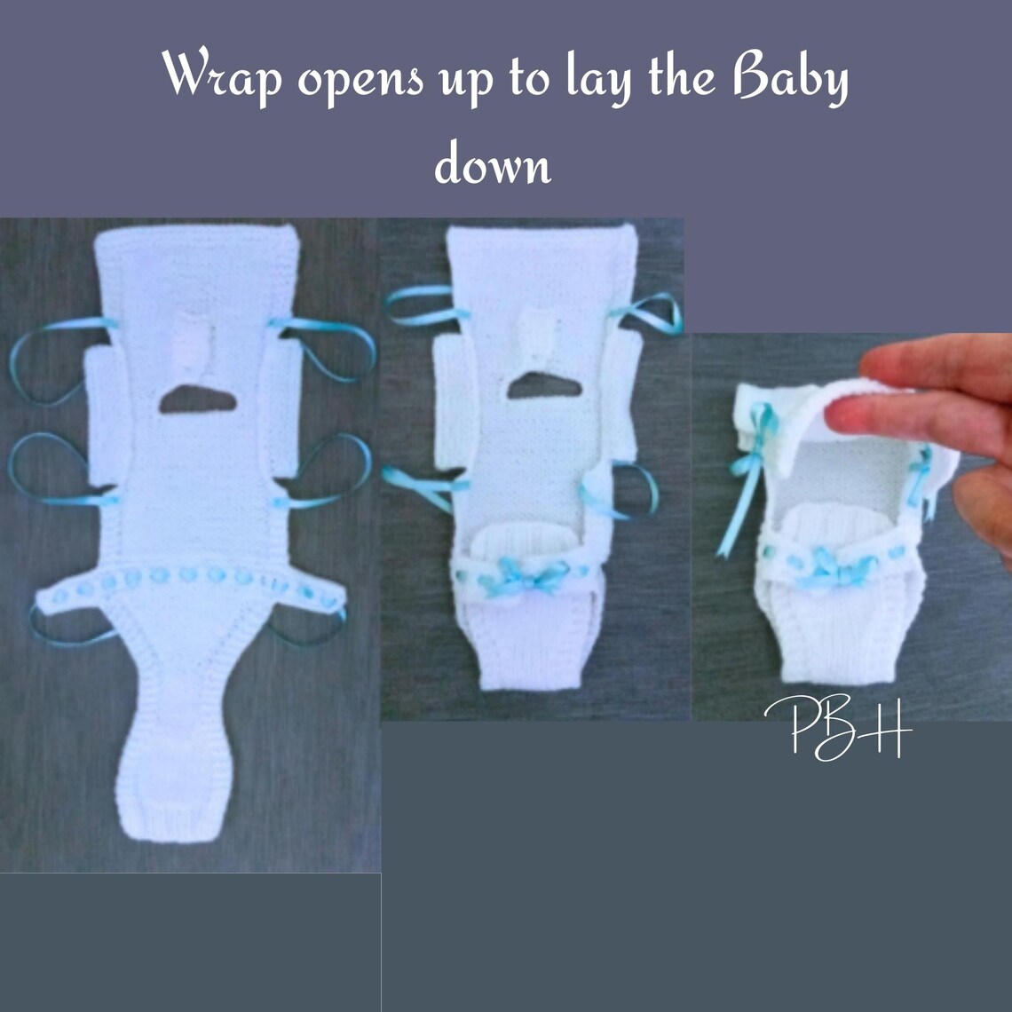 Angel Baby Cuddle Wrap Knitting Pattern, Charity Outfit Knitting (PDF ...