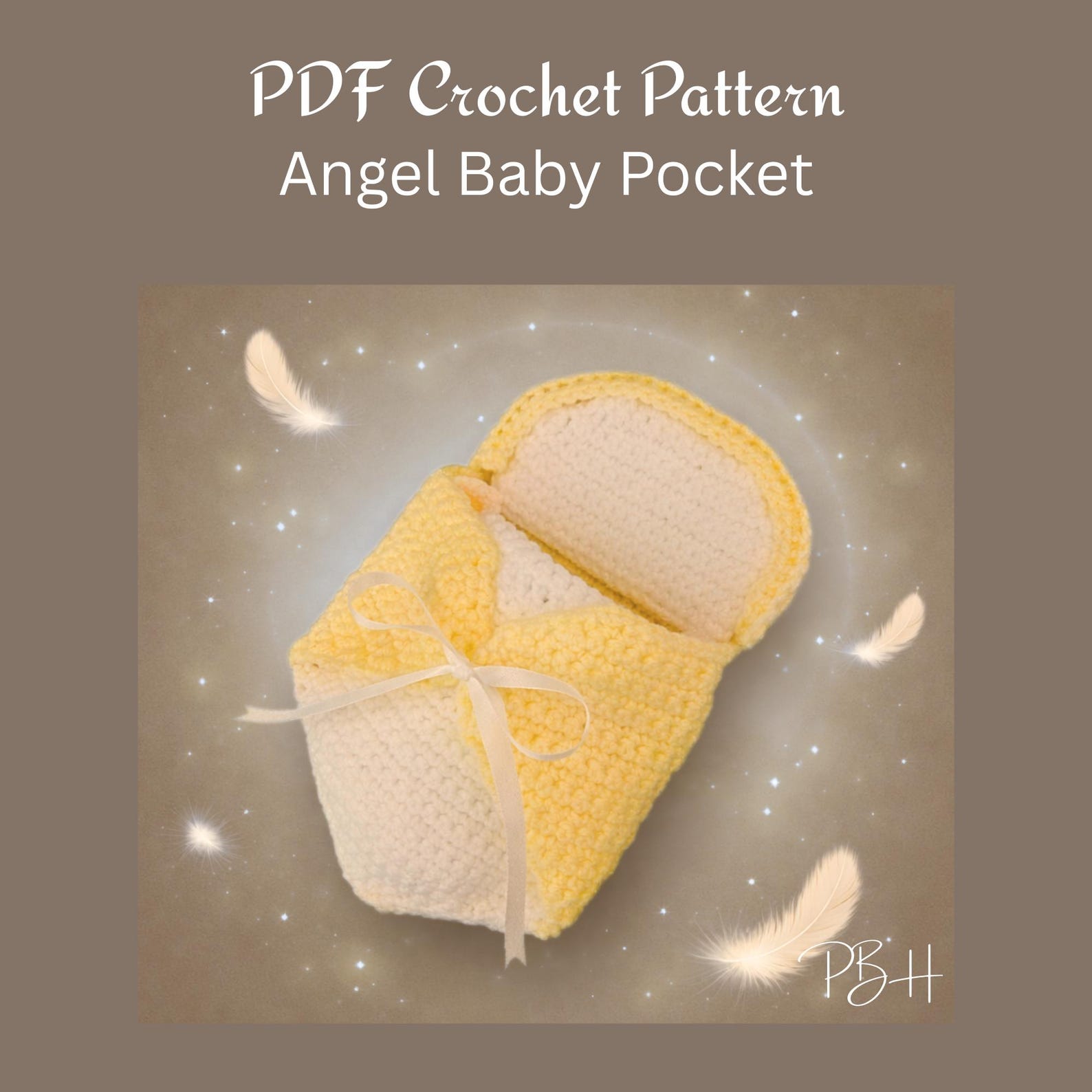 ANGEL BABY Pocket Crochet Pattern, Pattern for Charity for Miscarried ...
