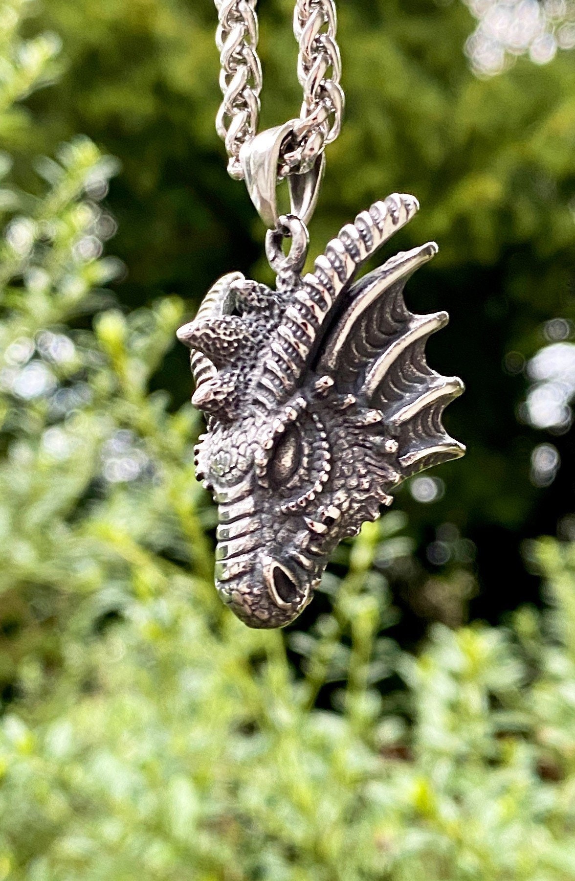 Stainless steel dragon necklace online