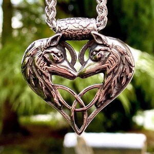 Stainless Steel Wolf Pendant Necklace